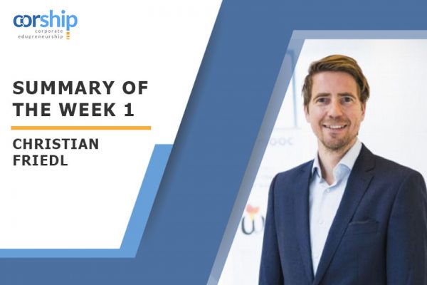 Summary of the week 1 by Christian Friedl